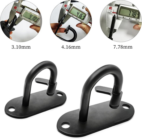 Resistance Band Wall Anchors - Workout Wall Mount Hooks, Ceiling Mounted Hook Exercise Station for BodyWeight Straps, Strength Training, Physical ...