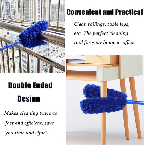 16 inch Microfiber Feather Duster, Big Microfiber Duster Make Home Cleaning More Efficient and Easy, Cleaning Tool for Office, Fan, Car, Computer,...