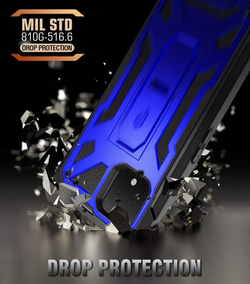 Poetic Spartan Series Designed for Google Pixel 4 5.7 inch Case, Full-Body Rugged Dual-Layer Metallic Color with Premium Leather Texture Shockproo...