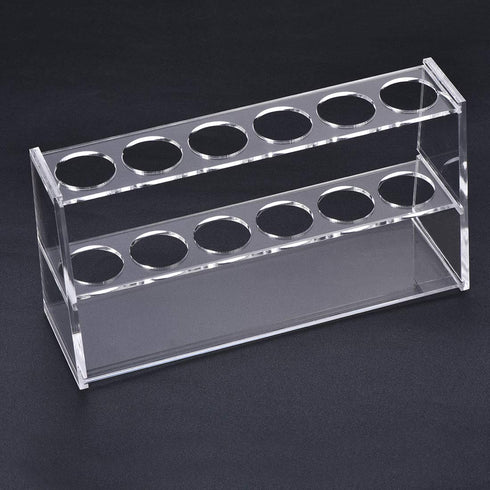 uxcell Acrylic Test Tube Holder Lab Stand Rack 6 Wells for 100ml Centrifuge Tubes Laboratory Clear...