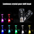 1 PC Crystal Gear Stick Shifter Knob, Transparent Bubble Gear Shifter Multicolor Gradient LED Shift Knob, Universal Cool Shift Head Car Interior A...