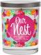Our Nest | Vanilla, Sandalwood, Amber | Scented Soy Candles |10 Oz. Jar Candle | Poured in USA | Decorative Aromatherapy | Housewarming Gifts for ...