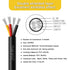 20AWG 20/4 4 Core Shielded Wire CNC Wire (18FT) UL2464 Tinned Copper Core 20 Gauge Cable Speaker Wire for CNC Router Machine, CNC VFD Spindle, Ele...