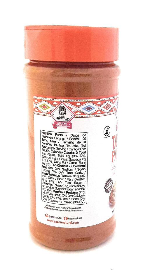 Sazon Natural Mexican Seasonings, spices for meat,chicken,soup and vegetable .Low Sodium and Gluten Free (Taco al Pastor, Pack of 1)...