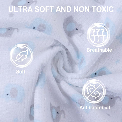 Softan Baby Washcloths, 24Pack Baby Wash Cloths Extra Soft & Ultra Absorbent, Baby Towels and Washcloths Face Towels for Unisex Boys Girls Body, W...