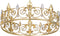 SWEETV Royal Full Round King Crown Crystal Tiara for Men Party Hats Costume Accessories...