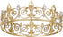 SWEETV Royal Full Round King Crown Crystal Tiara for Men Party Hats Costume Accessories...