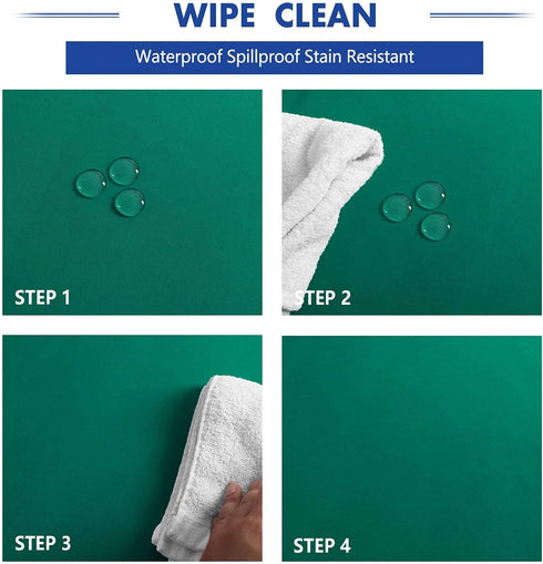 Hiasan Round Tablecloth 70 Inch - Waterproof Stain Resistant Spillproof Polyester Fabric Table Cloth for Dining Room Kitchen Party, Emerlad Green...