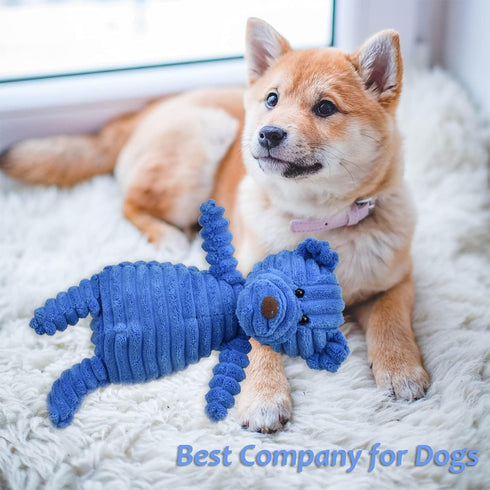 5Pack Dog Squeaky Plush Toys Puppy Toys Assortment Value Bundle Dog Toy for Puppies Bulk Large Dog Teething Toys Pet Chew Toys...