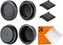 K&F Concept Rear Lens Cap & Body Cap Cover & Hot Shoe Cover Kit for Pentax K Mount Camera Lens K3 K3 II K70 KS1 KS2 K500 K50...