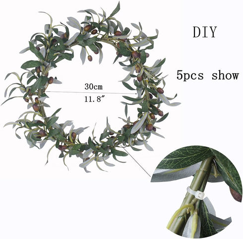 Artificial Olive Branch Stems 5pcs 28 Inch...