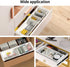 Plastic Drawers Organizer for Office Bathroom Bedroom Kitchen Desk - 1 Layers More White Storage Tray - Expandable 11.4-18.1 Inches...
