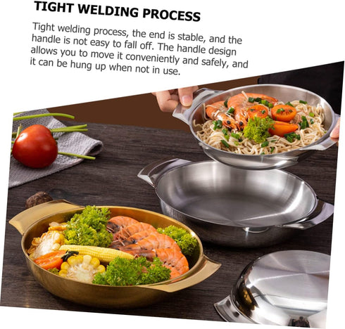 stainless steel seafood pot steamer for food stainless steel fry pan mini pasta stew pot cookware for kitchen milk warmer pot kitchen cooking pots...
