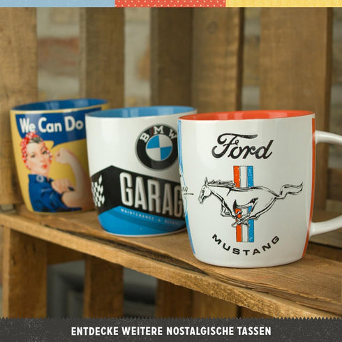 Nostalgic-Art Retro Coffee Mug, VW Good things are ahead of you – Bus gift idea, Large Ceramic Cup, Vintage Design, 11.2 oz...