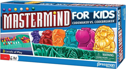 Pressman Mastermind for Kids - Codebreaking Game With Three Levels of Play Multicolor, 5"...