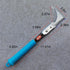 Kosoyo Crack Weeder Crack Weeding Tool Sawtooth Wave Manual Scythe Stainless Steel Gardening Tool -11.42"...