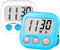 Timer for Kids Teachers Supplies Digital Kitchen Timers for Cooking Large Magnetic Classroom Timer 2Pack-White Blue...