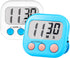 Timer for Kids Teachers Supplies Digital Kitchen Timers for Cooking Large Magnetic Classroom Timer 2Pack-White Blue...