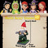 Military Gnomes Funny Army with Guns AK47 Garden Decor Outdoor Statue Figurines Lawn Yard Decoration Resin (B)...