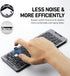 Foldable Bluetooth Keyboard with Stand Holder, Portable Wireless Phone Keyboard, Rechargeable Full Size Ultra Slim Travel Keyboard for iOS, Androi...