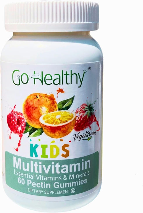 Go Healthy Kids Multivitamin Gummies, Immune Support, Kids Vitamin Gummies, Kosher Kid Vitamin, Halal, Non-GMO, Gluten-Free Tasty Gummy - 30 Servi...