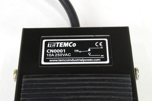 TEMCo Industrial Foot Switch CN0001-10A SPDT NO NC Electric Power Pedal Momentary CNC...
