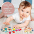 Baby Teething Toys, Silicone Chewable Teethers with Wooden Ring for Soothing Babies Gums, Rudder Chewers Shower Gift for lnfants & Toddlers, 4+ Mo...
