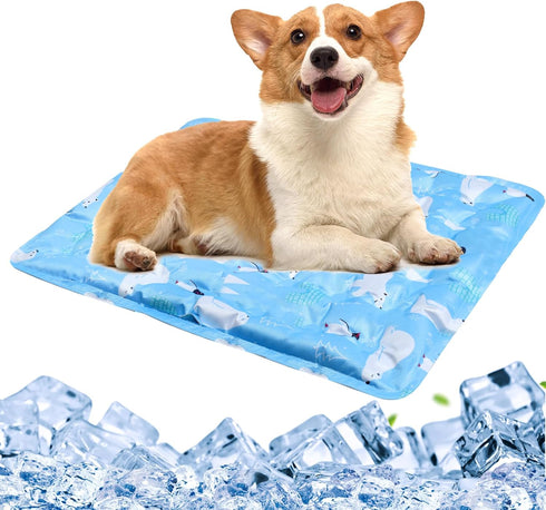Cooling Mat for Dogs 19.7 X 23.6 Inch, Pet Cooling Mats for Dogs, Water Injection Dog Cooling Mat for Summer, Easy Washable Cooling Pad for Dog, P...