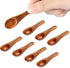8 Pcs Handmade Tiny Wooden Spoons, 2.3 Inch Mini Condiment Spoons for Sauces Salt Small Wooden Spoons for Spices, Dips, Sugar, Honey and More...