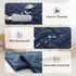 Dog Bed Cover for Pets Blankets Rug Pads for Couch Protection Waterproof Bed Covers Dog Blanket Furniture Protector Reusable Changing Pad (Navy Bl...