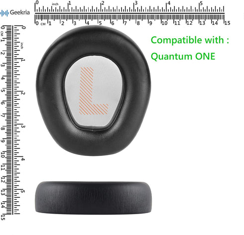 Geekria QuickFit Replacement Ear Pads for JBL Quantum ONE Wireless Headphones Ear Cushions, Headset Earpads, Ear Cups Cover Repair Parts (Black)...