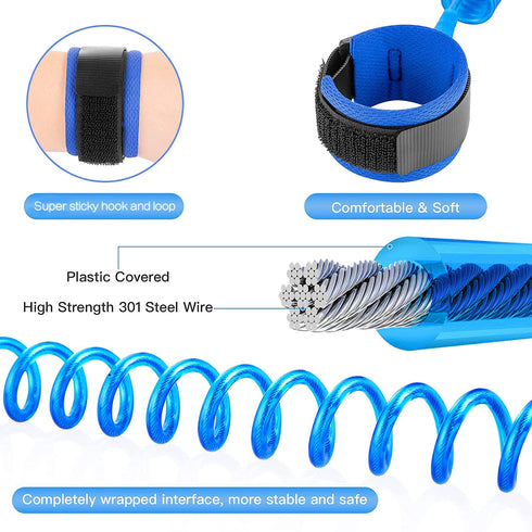 Anti Lost Wrist Link for Toddlers, Safety Toddler Leash, Child Leash, Wrist Leash for Babies and Kids, Children's Safety Wristband for Outdoor, Fa...