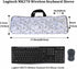 Neoprene Keyboard Carrying Case with Mouse Bag for Logitech MK270 Wireless Keyboard and Mouse Combo-Wireless Keyboard Sleeve (White)...