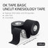 OK TAPE Basic Original Cotton Kinesiology Tape (2 Pack), Elastic Water Resistant Therapeutic Athletic Tape, Latex Free, Pain Relief, Injury Recove...