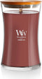 WoodWick Large Hourglass Candle Cinnamon Chai - Premium Soy Blend Wax Pluswick Innovation Wood Wick Made in USA...