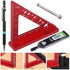Small Carpenter Square Woodworking - Small Square Tool with Fixed Angle Pin and 0.9mm Mechanical Pencil - Precision Accurate Mini Carpenter Square...