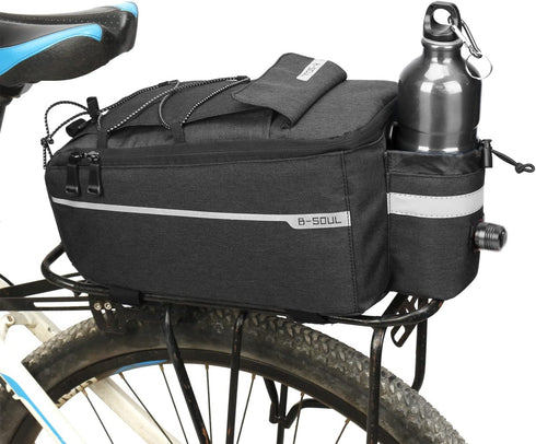 Bike Bag Back Rack Bag Waterproof Bicycle Panniers Carrier Cooler Big Capacity With Bottle Bag For Rear Rack...