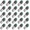 BNC Male Balun Connector 28 Pcs Coaxial Cat5 to BNC Male Connector and BNC to 2 Screw Camera Terminal Male Adpater for CCTV Surveillance Video Cam...