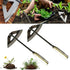 Garden Tools Hollow Hoe, All-Steel Hardened Hollow Hoe, Sharp Garden Edger Weeder, Durable Gardening Hoe Hand Tool Weed Puller Accessories for Bac...
