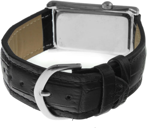 Peugeot Vintage Contoured Doctors Style Watch with Leather Band...