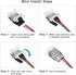 3 Pin Led Strip Connector, SUPERNIGHT 3 Pin Connector for WS2811 WS2812 WS2812B SK6812 LED Strip Lights, 7 Pairs JST SM Male Female Plug LED Conne...