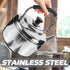 Alipis Stovetop Tea Kettle, 4L Stainless Steel Whistling Water Kettle with Cool Handle, Stove Top Household Water Boiler Water Pot for Home, Kitch...