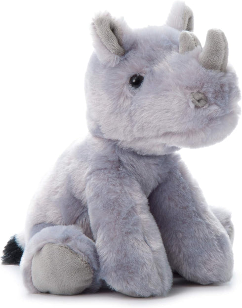 The Petting Zoo Rhino Stuffed Animal, Gifts for Kids, Wild Onez Zoo Animals, Rhino Plush Toy 8 inches...