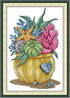 Aiorkeng Cross Stitch Kits Stamped Full Range of Embroidery Starter Kits for Adults Beginners DIY 11CT 3 Strands -Flower of The Ocean(Printed) 32×...