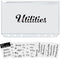 Black Budget Stickers for Cash Envelopes, Vinyl Budgeting Sticker Labels, Binder Envelope Label Organizer for Personalized Wallet, Monthly Planner...