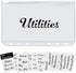Black Budget Stickers for Cash Envelopes, Vinyl Budgeting Sticker Labels, Binder Envelope Label Organizer for Personalized Wallet, Monthly Planner...