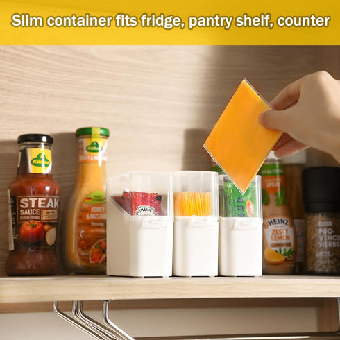PARBEE Sliced Cheese Container for Fridge, 2 Pack Cheese Slice Storage Airtight Clear Deli Cheese Slices Holder to Keep Cheese Fresh Longer...