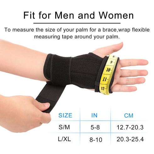 Carpal Tunnel Wrist Brace Night Support, Wrist Support Braces Right Hand with Splint for Tendonitis, Arthritis, Sprain, Carpal Tunnel Syndrome, Ca...