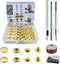 12.5MM Leather snap Fasteners kit? Brass Metal Button Snaps for Clothes?Jackets?Jeans ?Wears Bags (with Standard Install Tool?Practice Operations ...