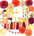 Fall Bridal Shower Decorations/Fall Wedding/Engagement Fall Bachelorette Party Decorations Burgundy Orange/Thanksgiving/Fall In Love Balloons Burg...
